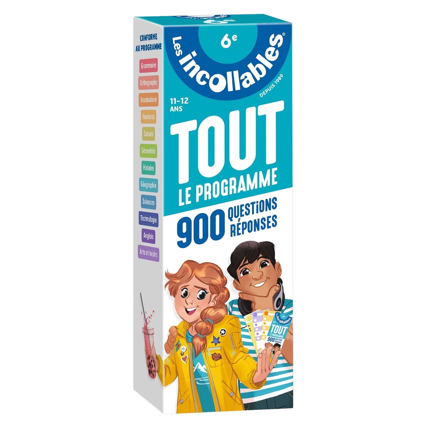 Les incollables - Tout le programme de la 6e - 11/12 ans - 900 questions réponses par réviser en 2 é