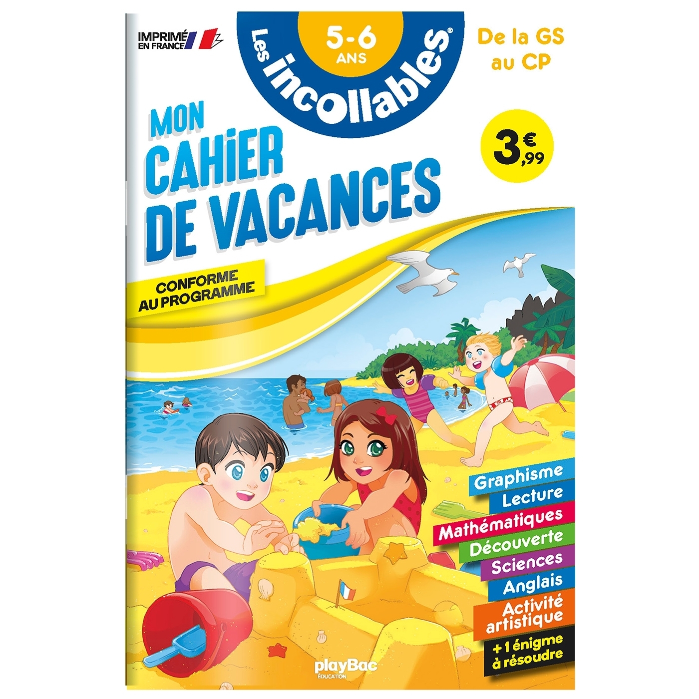 Cahier de vacances - Les incollables - Grande Section au CP - 5/6 ans (Broché)