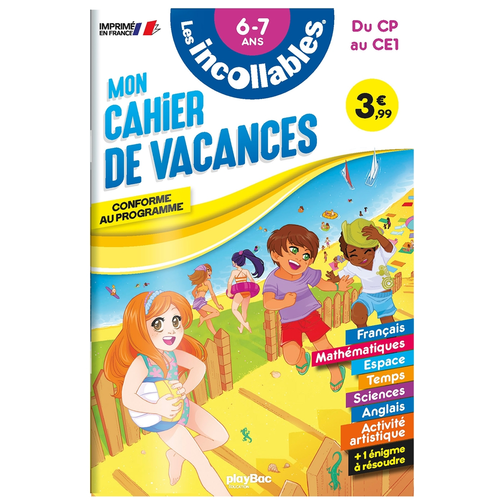 Cahier de vacances - Les incollables - CP au CE1 - 6/7 ans (Broché)