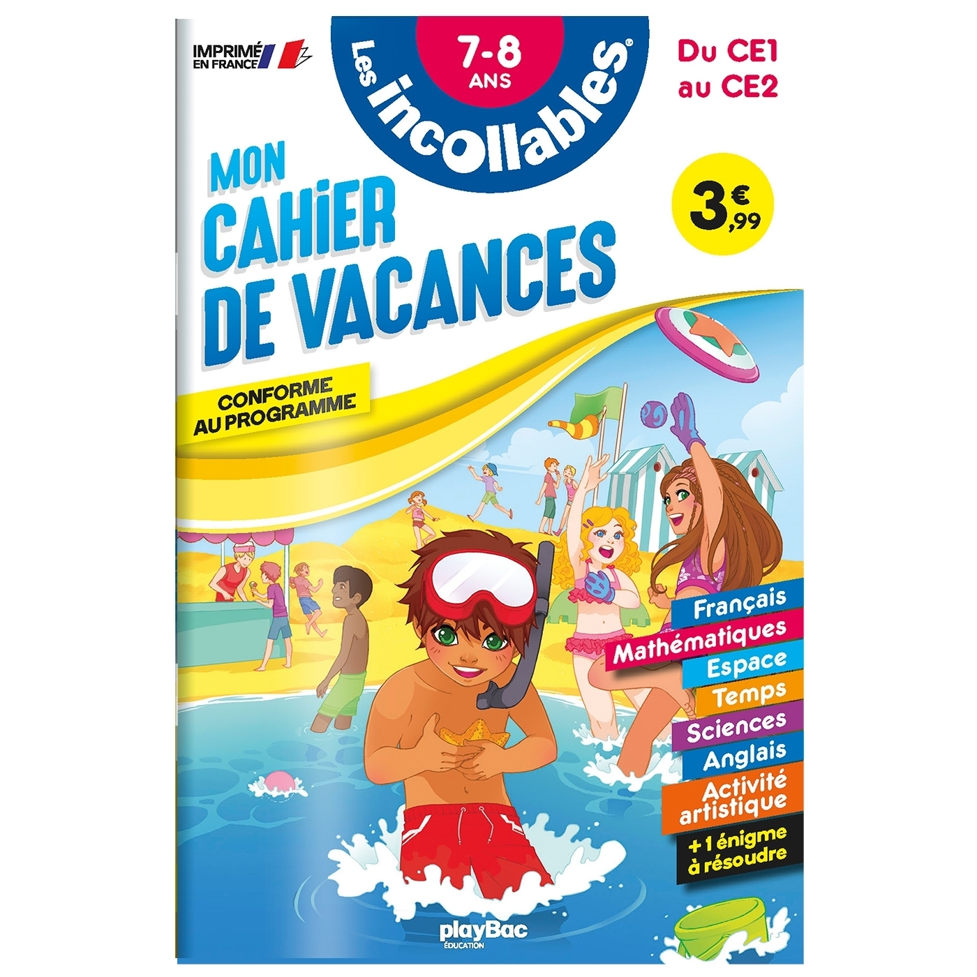 Cahier de vacances - Les incollables - CE1 au CE2 - 7/8 ans (Broché)