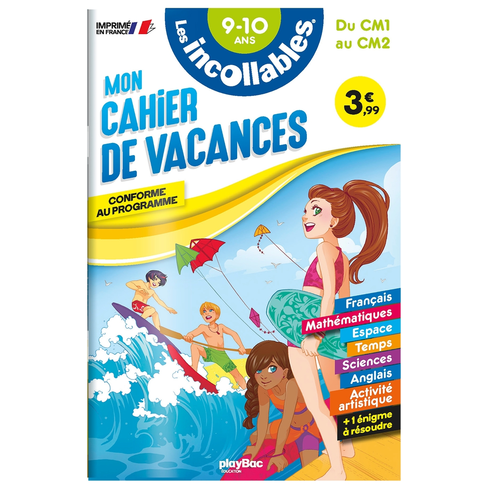 Cahier de vacances - Les incollables - CM1 au CM2 - 9/10 ans (Broché)