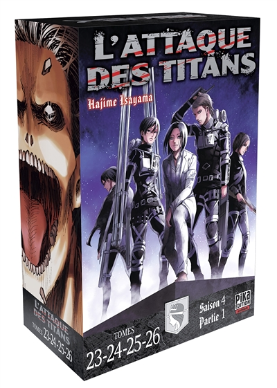 L'Attaque des Titans Coffret Tome 23 à Tome 26 - Coffret 4 tomes (Manga)