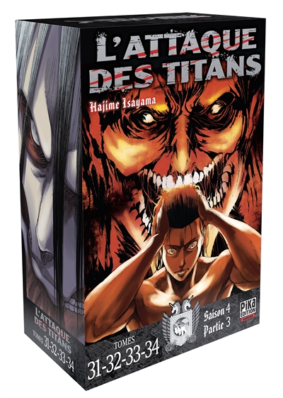 L'Attaque des Titans Coffret Tome 31 à Tome 34 - Coffret 4 tomes (Manga)
