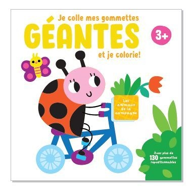 Les animaux de la campagne - Je colle mes gommettes géantes et je colorie ! (Jeunesse)
