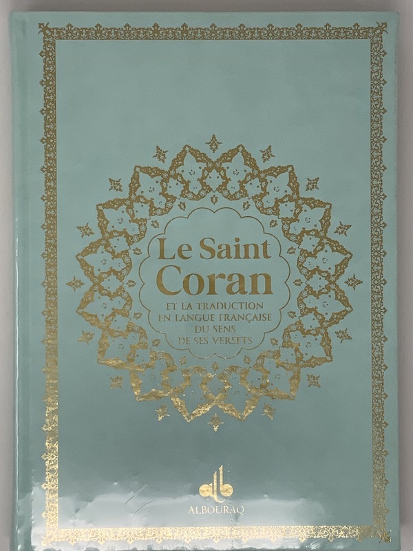 Saint Coran - Bilingue grande Ecriture (arabe,franCais) - Grand format (A4 : 20x28) - Vert claire - 