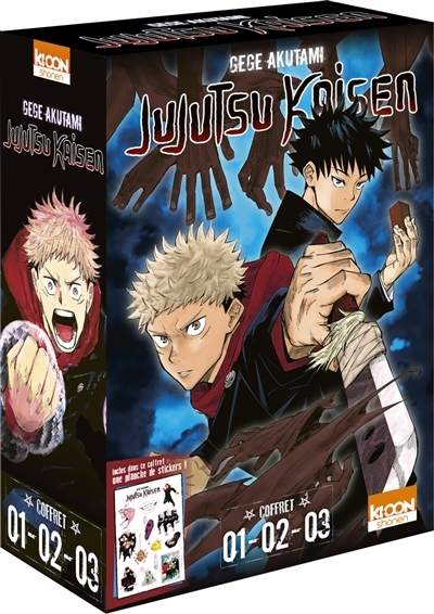 Coffret Jujutsu Kaisen vol. 1 à 3 (Manga)