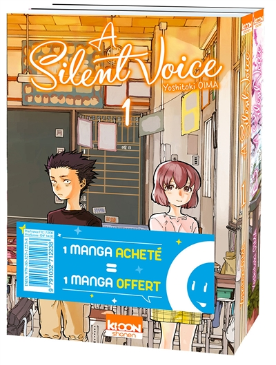 Pack offre découverte A Silent Voice Tome 1 & Tome 2 (Manga)