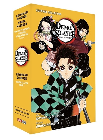 Coffret Demon Slayer : Roman jeunesse N°01 + Tome 1 (Manga)