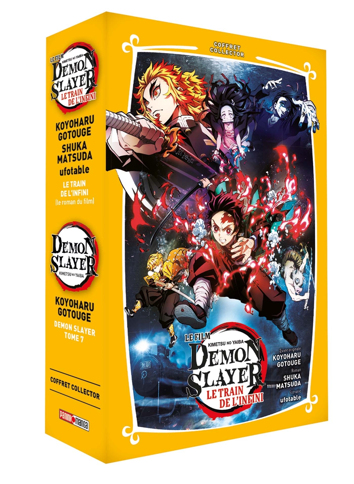 Coffret Demon Slayer Tome 7 + Roman jeunesse Tome 3 (Manga)