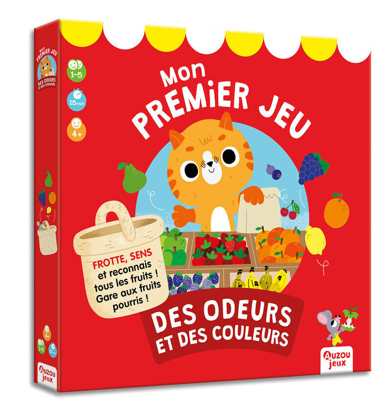 Mon premier jeu des odeurs et des couleurs - frotte, sens et reconnais tous les fruits ! Gare aux fr