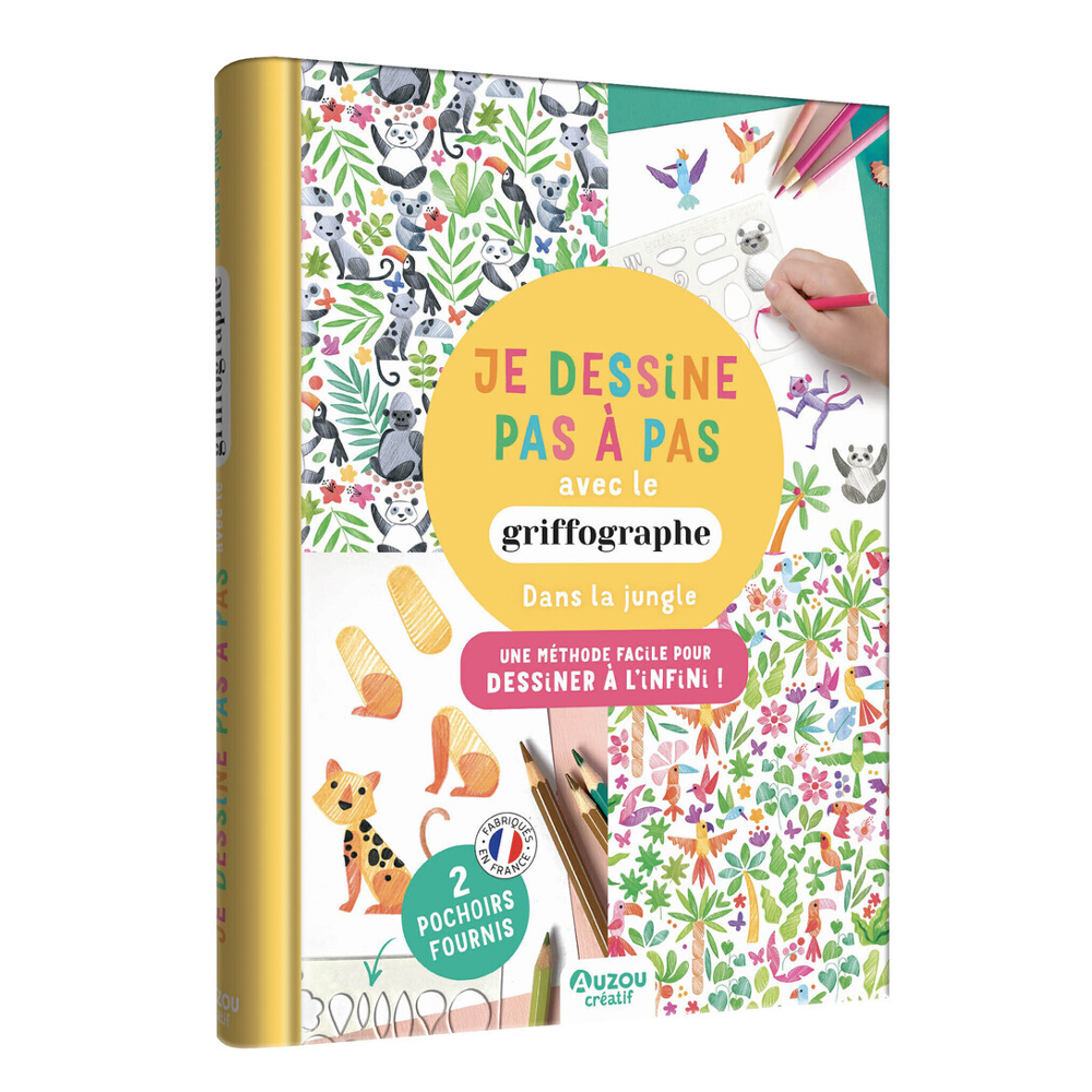 JE DESSINE PAS À PAS AVEC LE GRIFFOGRAPHE - DANS LA JUNGLE (Spirale)