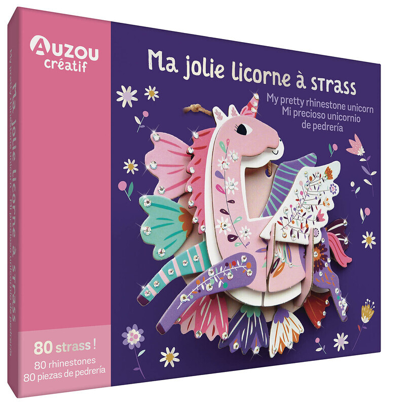 Ma jolie licorne à strass - 80 strass ! (Coffret)