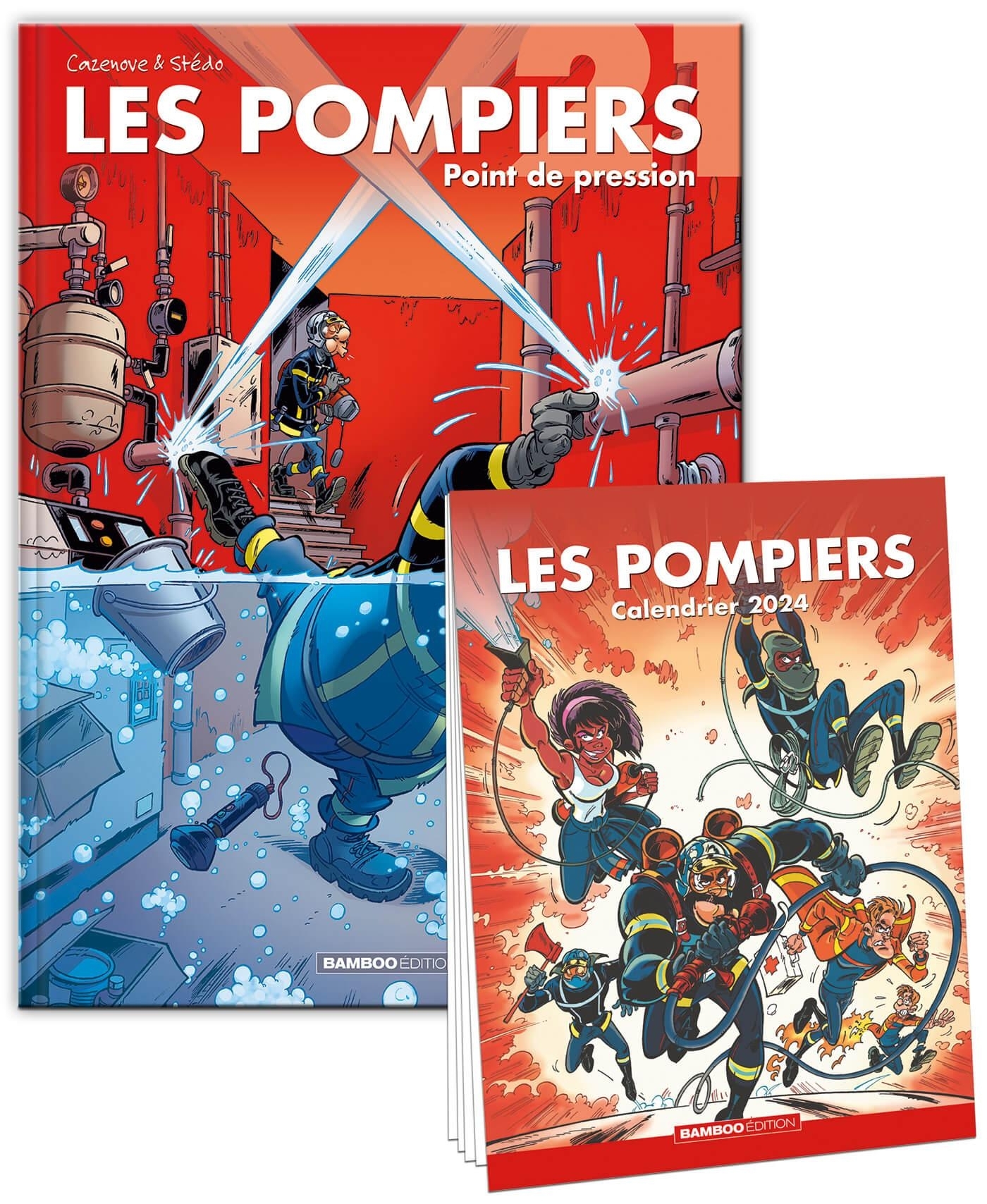 Les Pompiers - tome 21 + calendrier 2024 offert - Point de pression (BD)