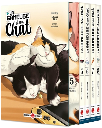La Gameuse et son chat - Coffret vol. 5 à 8 (Manga)