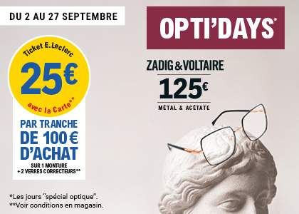 Opti'days E.Leclerc ticket leclerc